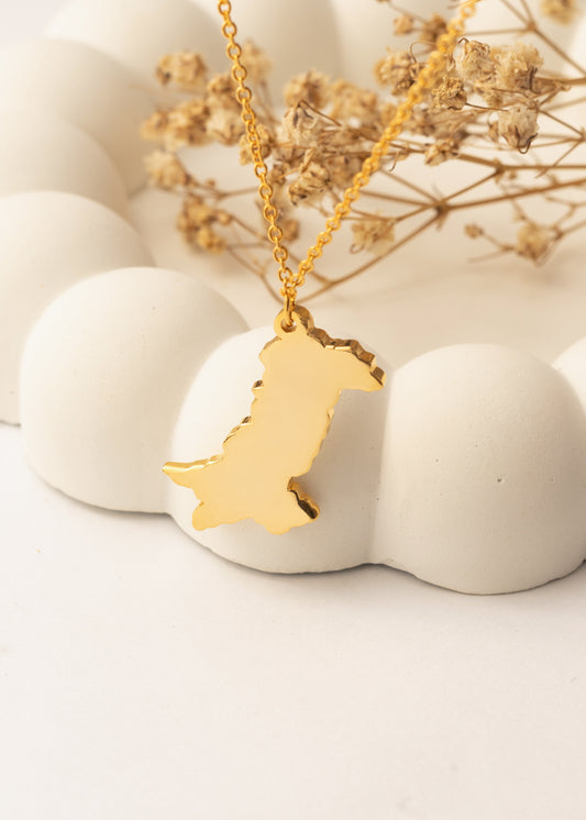 Origin Map Necklace | Pakistan